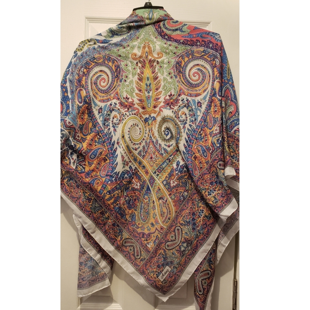 Oversized square scarf/wrap